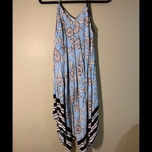 Asymmetrical v neck dress size L/XL